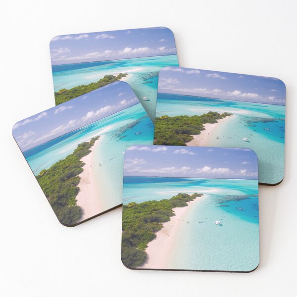 Item preview, [Landscape] Sunny Blue Ocean Shore in Maldives designed and sold by VinBasis.