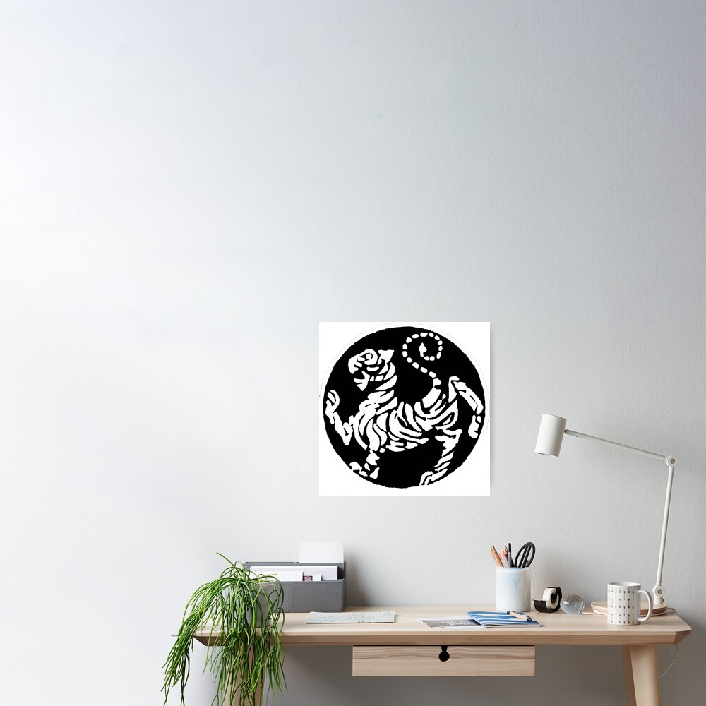 Shotokan Tiger Japanese Karate Symbol Poster For Sale By Themartyred Redbubble