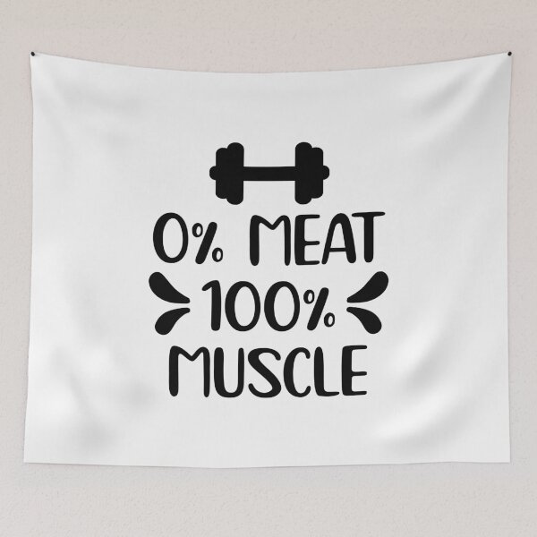 Item preview, 0% Meat 100% Muscle designed and sold by bumperapparels.