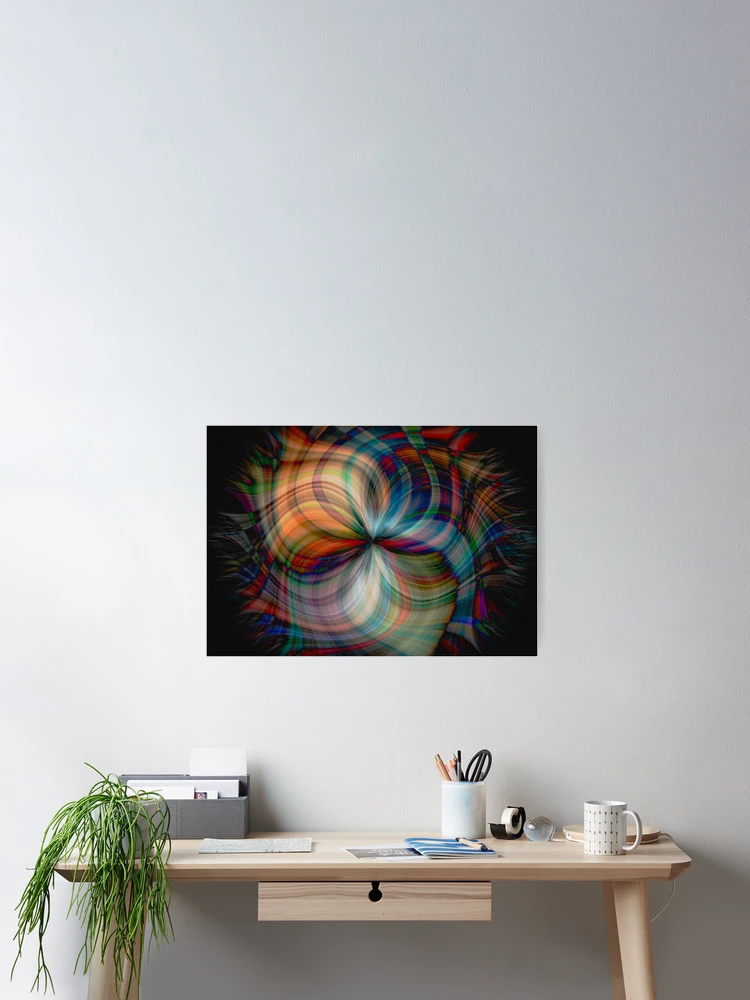 Thumbnail 2 of 3, Poster, Colorful Abstract Floral Design designed and sold by Rendy Christian Halim.