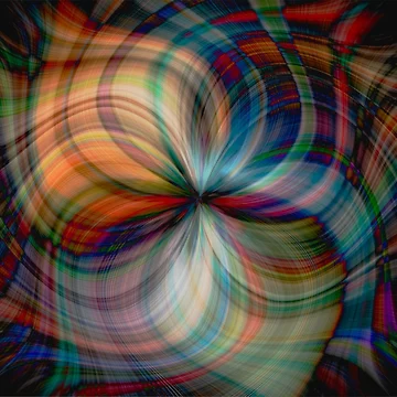 Artwork thumbnail, Colorful Abstract Floral Design by Rendy Christian Halim