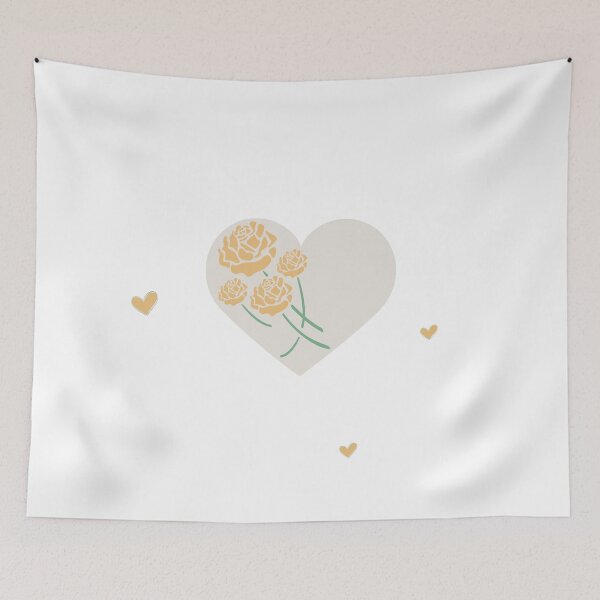 Item preview, Yellow open roses lying in a heart - yellow rose - zoe rose designed and sold by Amalzaki.