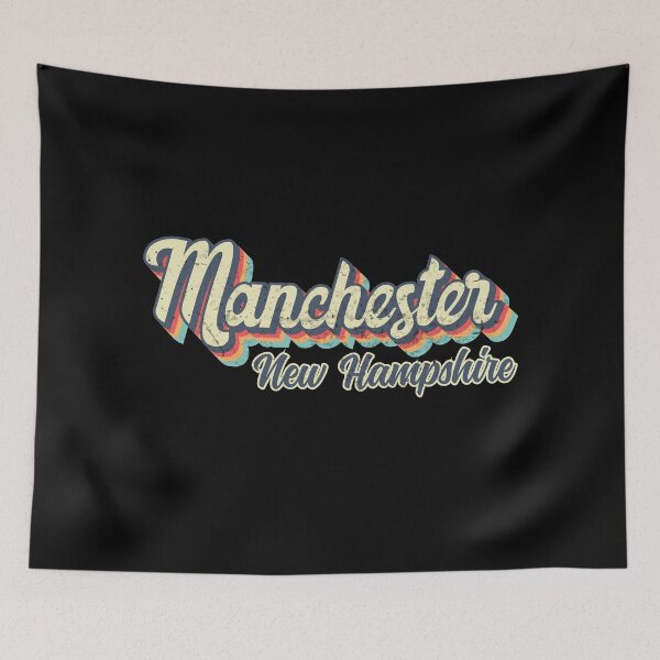 Item preview, Manchester city New Hampshire Retro Vintage 70s rainbow designed and sold by Teelogic.