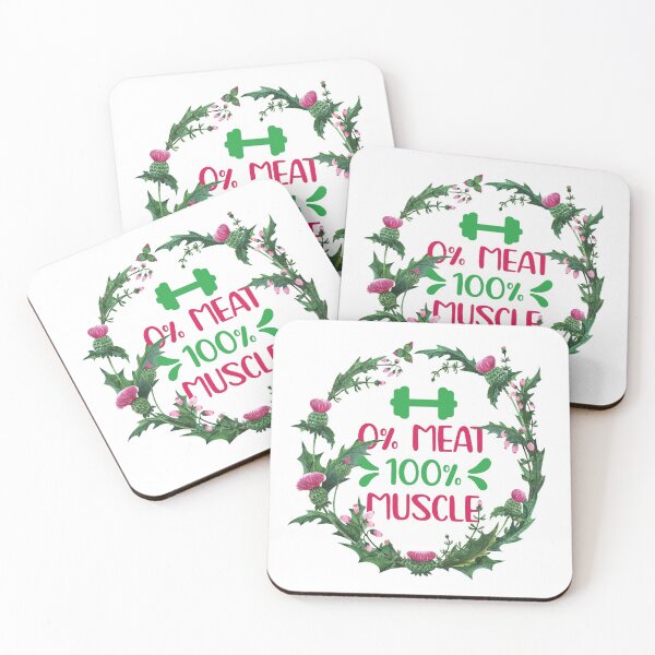 Item preview, 0% Meat 100% Muscle Floral Watercolor designed and sold by bumperapparels.