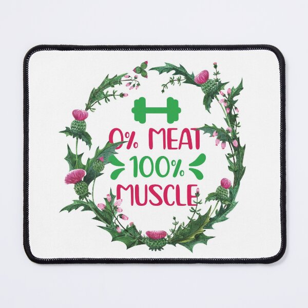 Item preview, 0% Meat 100% Muscle Floral Watercolor designed and sold by bumperapparels.
