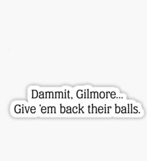 Give em' back their balls Sticker