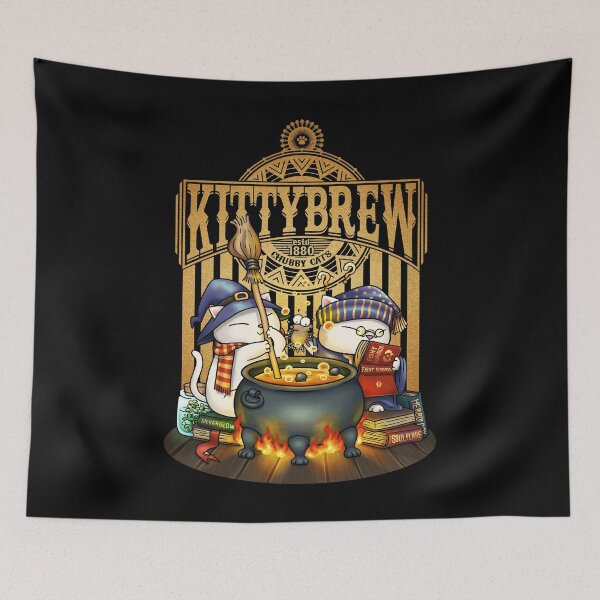 Item preview, Witch Cats Halloween Kitty Brew designed and sold by Takeda-art.