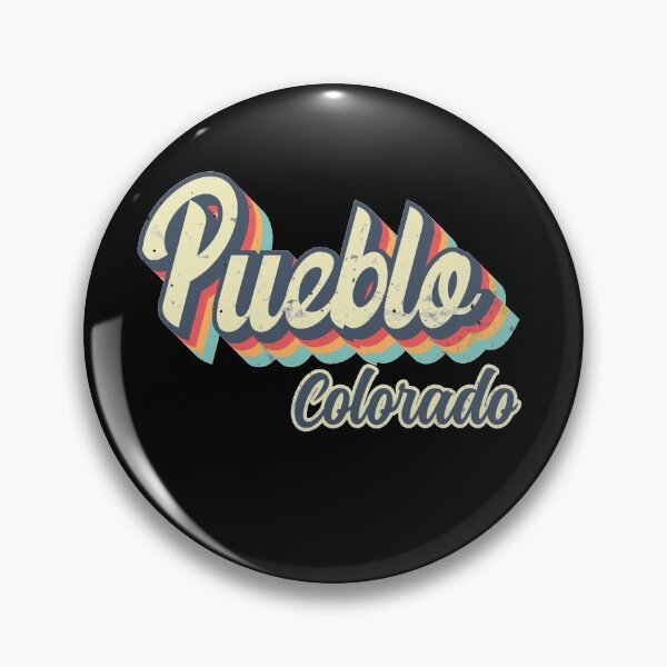 Item preview, Pueblo city Colorado Retro Vintage 70s rainbow designed and sold by Teelogic.