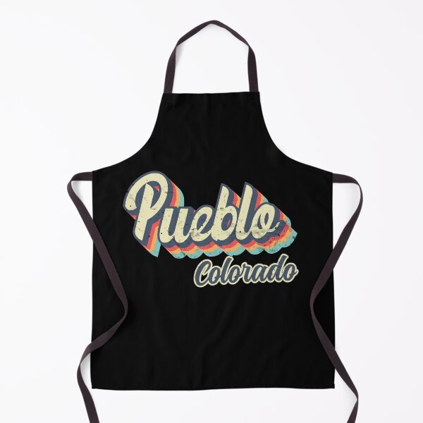 Artikelvorschau, Pueblo City Colorado Retro Vintage 70er Jahre Regenbogen entworfen und verkauft von Teelogic.
