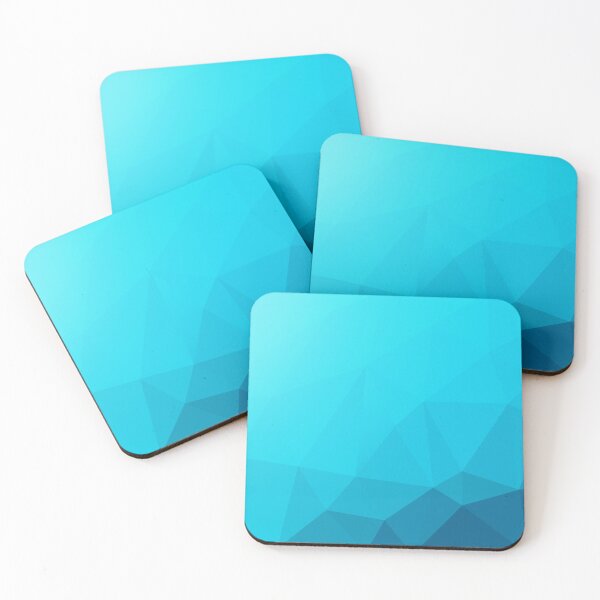 Item preview, Abstract Blue low poly textured triangle shapes designed and sold by Amusingo Merch.