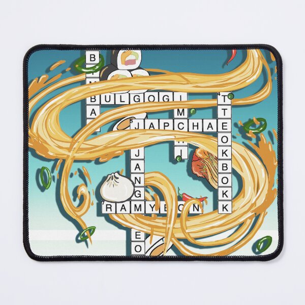 Item preview, Korean Food Crosswords designed and sold by Kdramaspot.