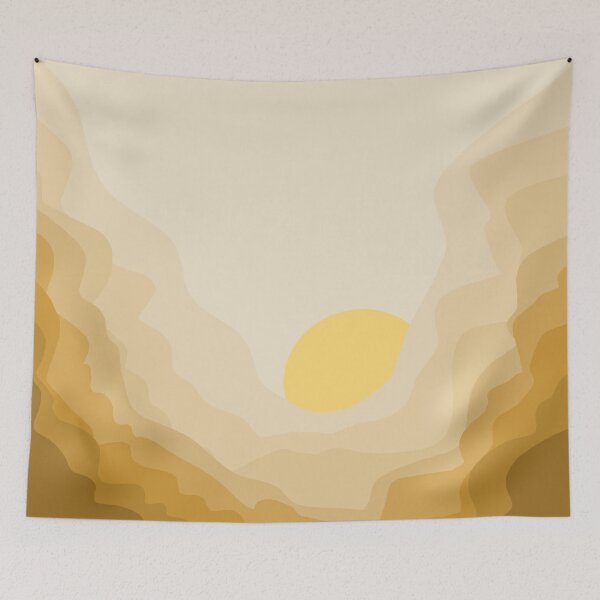 Item preview, Desert Cave Sunset - Abstract Landscape designed and sold by PeachyLitchi.