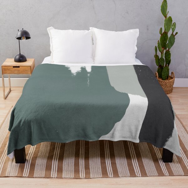 Item preview, Abstract Art Brush Stroke Shapes in Earthy Green  designed and sold by kasamor.