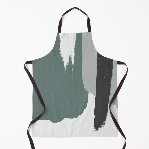 Item preview, Abstract Art Brush Stroke Shapes in Earthy Green  designed and sold by kasamor.