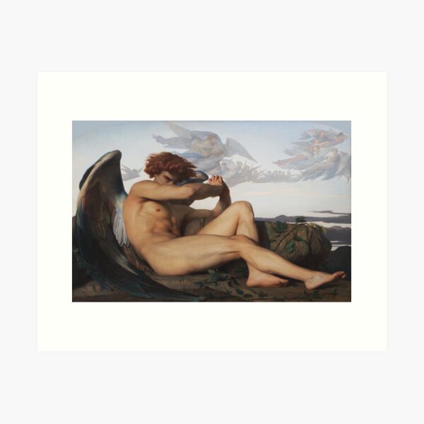 Fallen Angel, Alexandre Cabanel, oil painting, evil