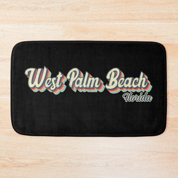 Item preview, West Palm Beach city Florida Retro Vintage 70s rainbow designed and sold by Teelogic.