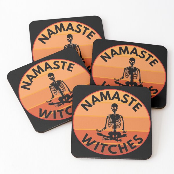 Item preview, Meditating skeleton, Namaste Witches designed and sold by stickmeok.