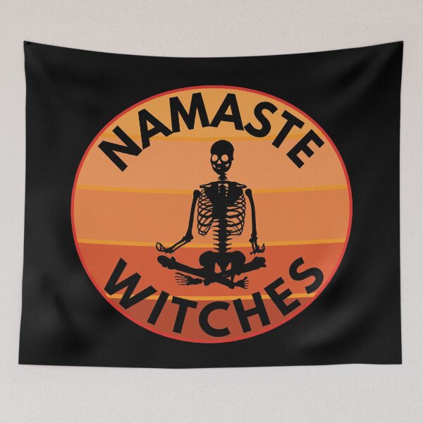 Item preview, Meditating skeleton, Namaste Witches designed and sold by stickmeok.