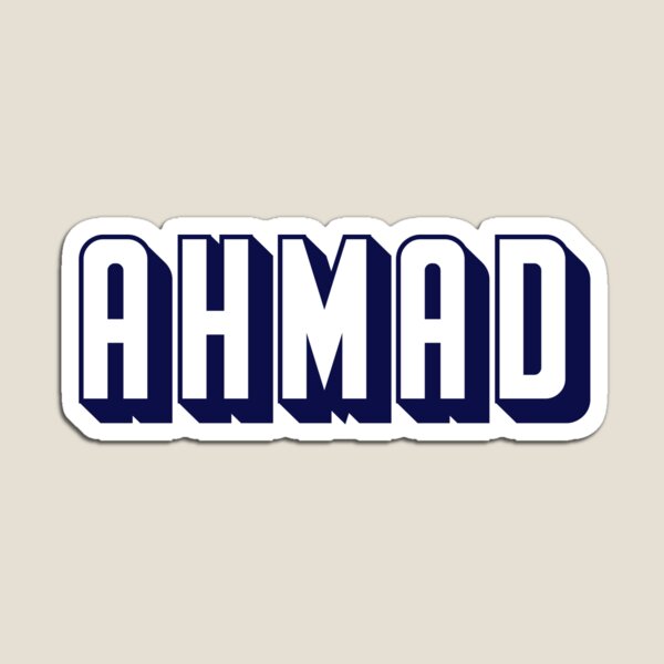 svært position At afsløre Ahmad Magnets for Sale | Redbubble