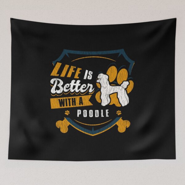 Item preview, Life Is Better With A Poodle Funny Dog Owner designed and sold by congshirt123.