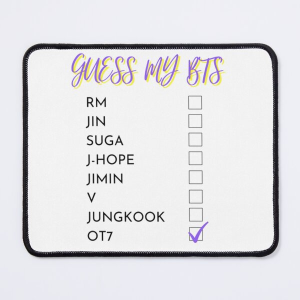 Item preview, Guess my bts | ot7 Kpop designed and sold by Kdramaspot.