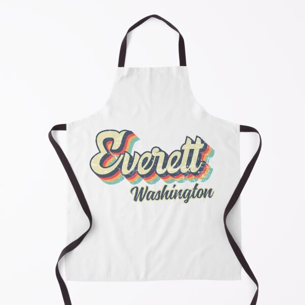 Item preview, Everett city Washington Retro Vintage 70s rainbow designed and sold by Teelogic.