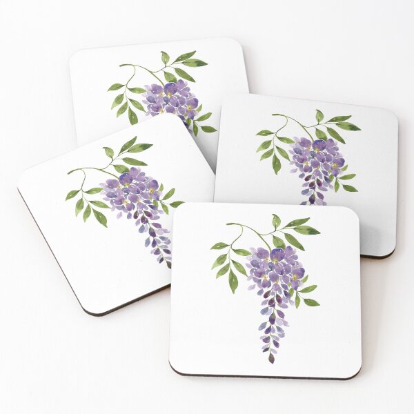 Item preview, Wisteria purple flowers designed and sold by PetitMartin.