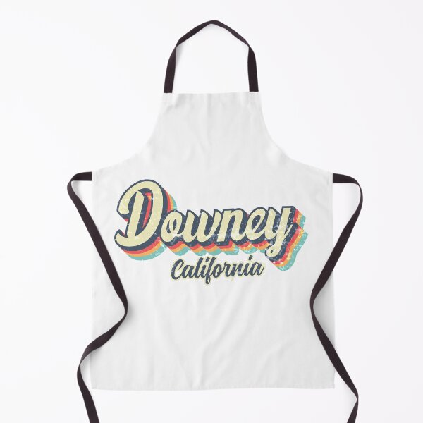Item preview, Downey city California Retro Vintage 70s rainbow designed and sold by Teelogic.