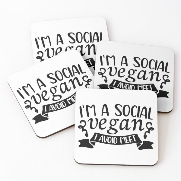 Item preview, I am a social vegan I avoid Meet designed and sold by bumperapparels.