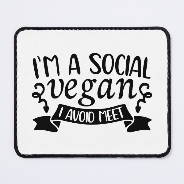 Item preview, I am a social vegan I avoid Meet designed and sold by bumperapparels.