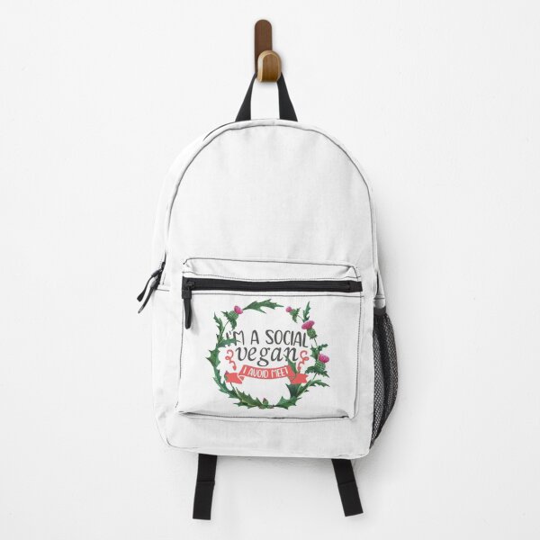 Item preview, I am a social vegan I avoid Meet Floral Watercolor designed and sold by bumperapparels.