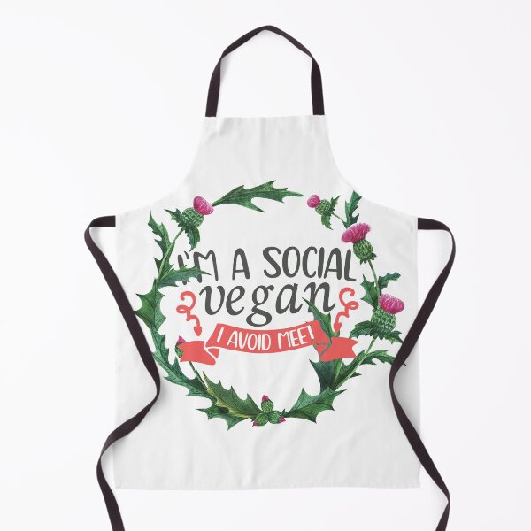 Item preview, I am a social vegan I avoid Meet Floral Watercolor designed and sold by bumperapparels.