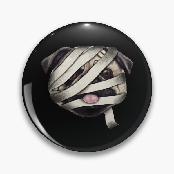 Item preview, Funny Halloween Mummy Pug designed and sold by Luan Huynh.