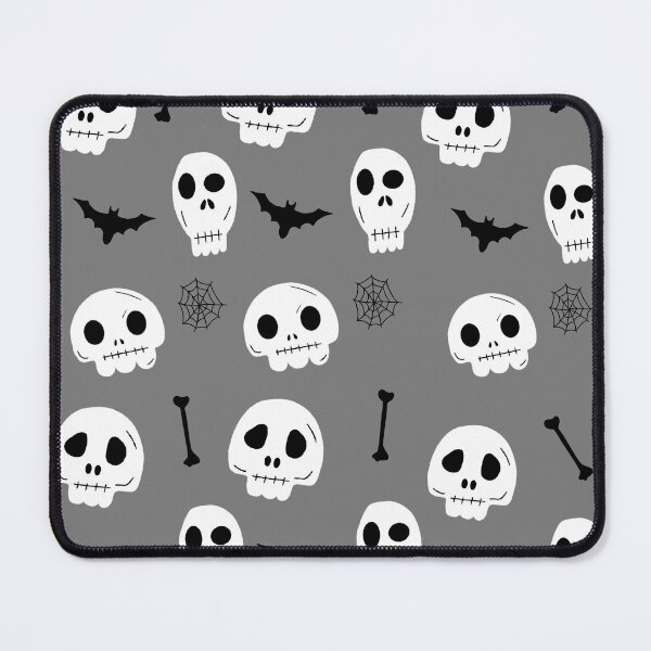Item preview, Skull and bats Halloween pattern designed and sold by LucyWDesign123.