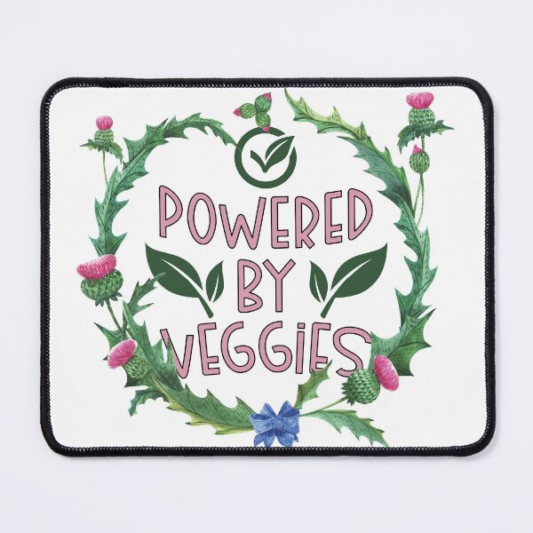 Item preview, Powered by Veggies Floral Watercolor designed and sold by bumperapparels.