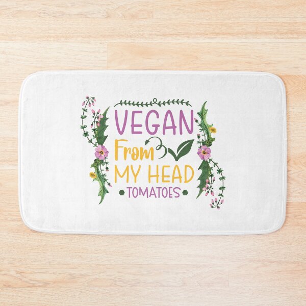 Item preview, Vegan From My Head Tomatoes Floral Watercolor designed and sold by bumperapparels.