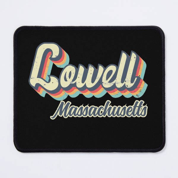 Item preview, Lowell City Massachusetts Retro Vintage 70s rainbow designed and sold by Teelogic.