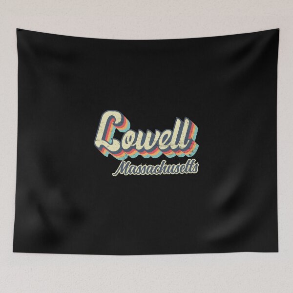 Item preview, Lowell City Massachusetts Retro Vintage 70s rainbow designed and sold by Teelogic.