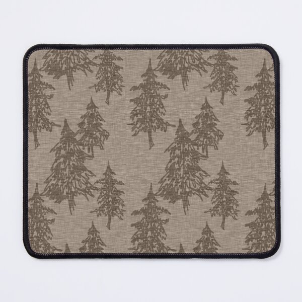 Item preview, Evergreen Trees - Brown Linen Texture designed and sold by SugarPineDesign.