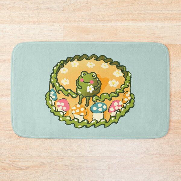 Item preview, Goblincore Aesthetic Cottagecore Stupid Cute Frog Birthday Cake -Happy Birthday Party - Mycology Fungi Shrooms Mushrooms designed and sold by Nossikko.