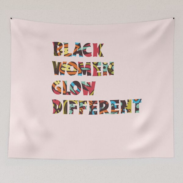 Item preview, Black Women Glow Differently designed and sold by Heddar Badreddine.