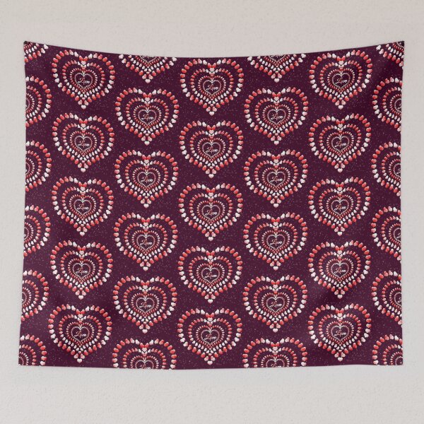 Item preview, Beautiful Heart Connection Pattern Design designed and sold by Zareen Sayyed.