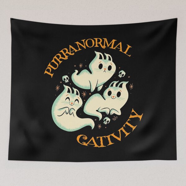 Item preview, Purranormal Cativity Funny Halloween Costume Ghost Cats designed and sold by PandoraDeluxeLx.