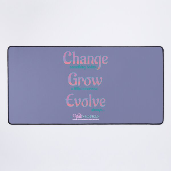 Item preview, Change Grow Evolve : Inspirational Quote - pink mauve gradient with teal ~ Vicki Hadfield designed and sold by Printable Pressies.