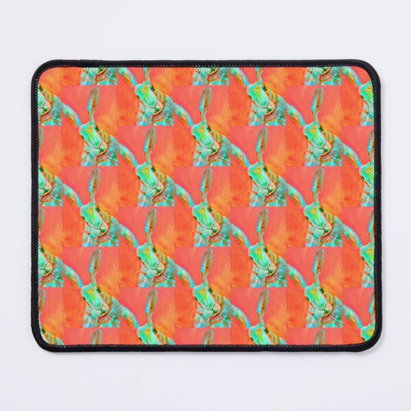 Item preview, Neon Orange Hare Image designed and sold by carolineskinnerart.