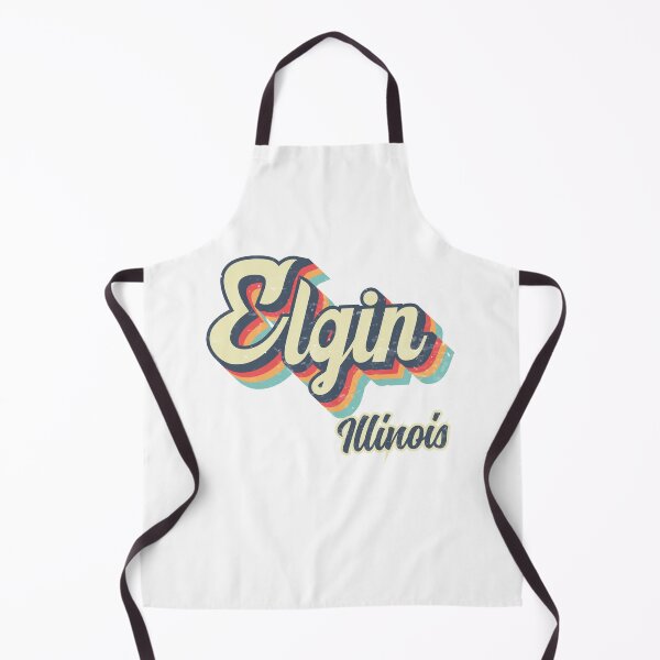 Item preview, Elgin City Illinois Retro Vintage 70s rainbow designed and sold by Teelogic.