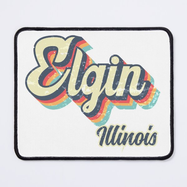 Item preview, Elgin City Illinois Retro Vintage 70s rainbow designed and sold by Teelogic.