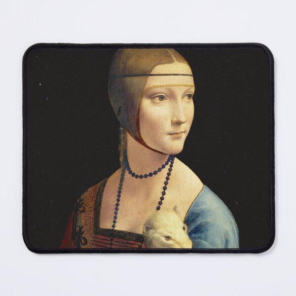 Artikelvorschau, Dame mit einem Hermelin von Leonardo da Vinci entworfen und verkauft von SimpleJoyStyle.