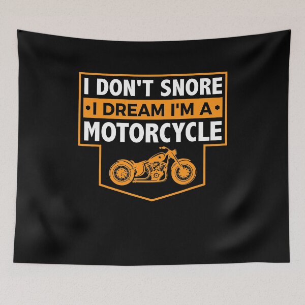 Item preview, I Don't Snore I Dream I'm A Motorcycle - Snoring Biker designed and sold by BreanneBeahan.