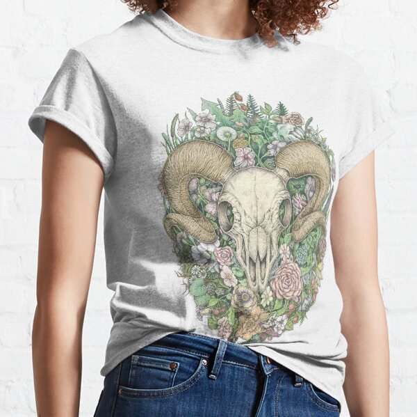 Life's Mystery: Ram Skull. Colored Version Classic T-Shirt